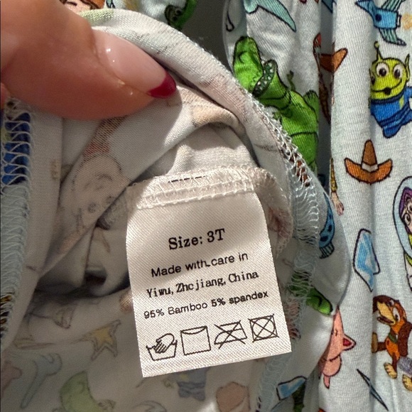 Kids Toy Story Bamboo Pajama Set size 3T new - Picture 2 of 4